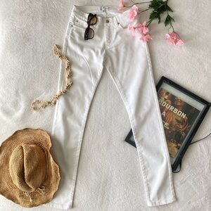 Southern Tide Women White Stretch Skinny Jean Resort Tapered  size 26
